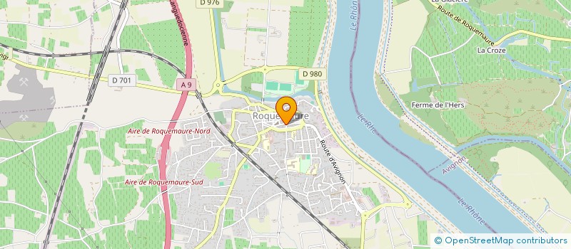 localisation de l'entreprise PROFS EN LIGNE  ROQUEMAURE