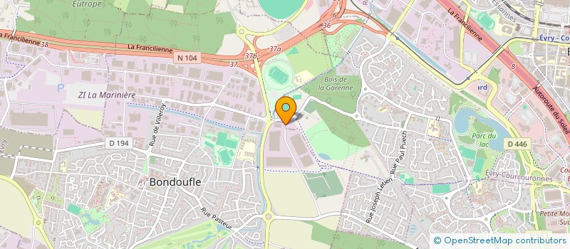 localisation de l'entreprise PROFUSION à EVRY-COURCOURONNES
