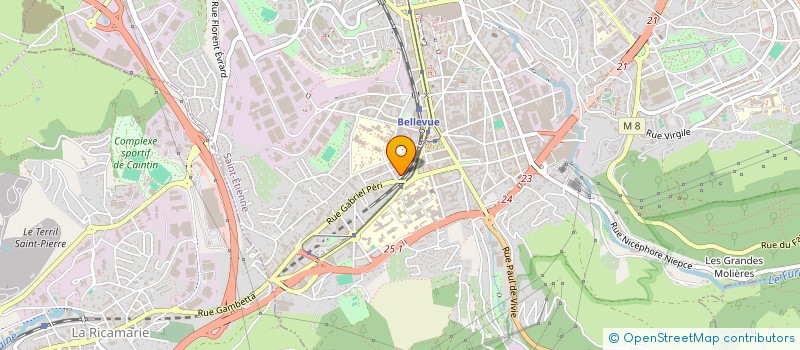 localisation de l'entreprise PROFUSION à SAINT-ETIENNE