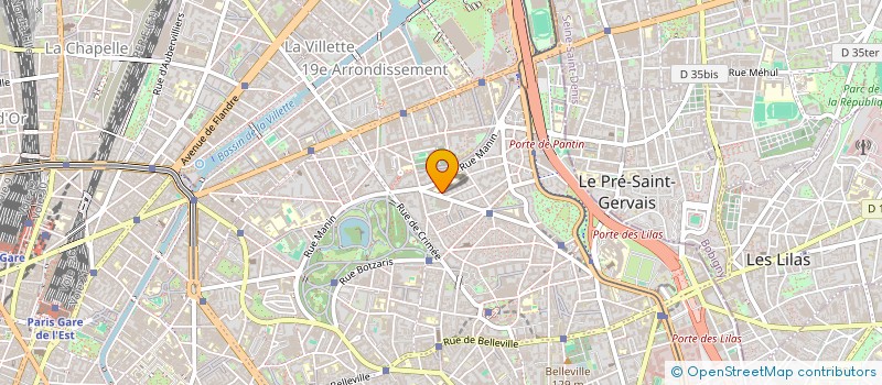 localisation de l'entreprise PROG ASSOCIATIF RADIOPHON INTERET SOCIAL à PARIS