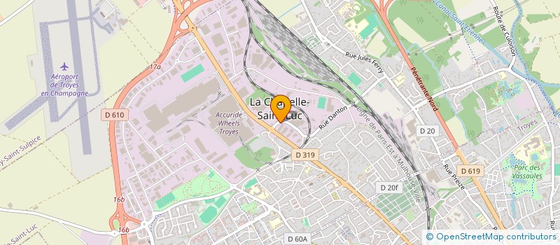 localisation de l'entreprise PROG-ELEC à LA CHAPELLE-SAINT-LUC