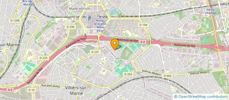 localisation de l'entreprise PROG&EXP à NOISY-LE-GRAND