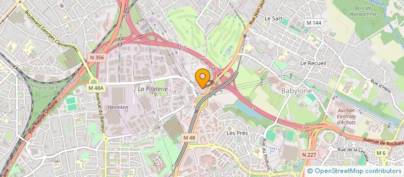 localisation de l'entreprise PROG GOE  VILLENEUVE D ASCQ