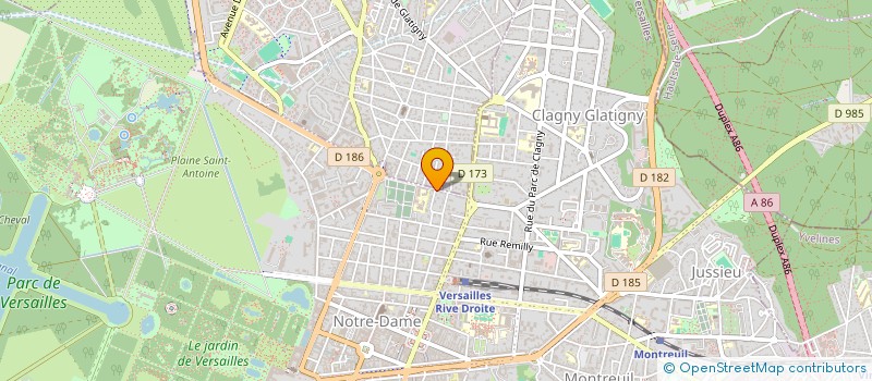 localisation de l'entreprise PROG-LEAD à VERSAILLES