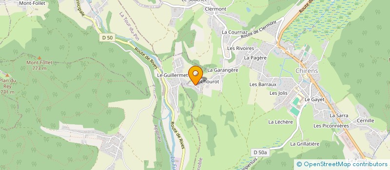 localisation de l'entreprise PROG. RE à CHIRENS