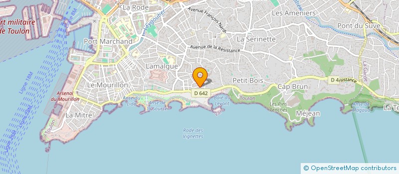 localisation de l'entreprise PROG VRD à TOULON