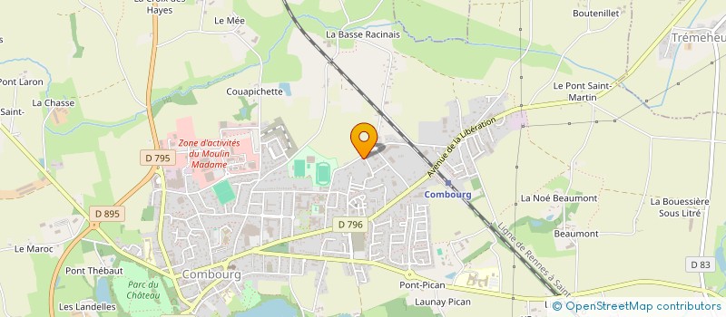 localisation de l'entreprise PROGA  COMBOURG