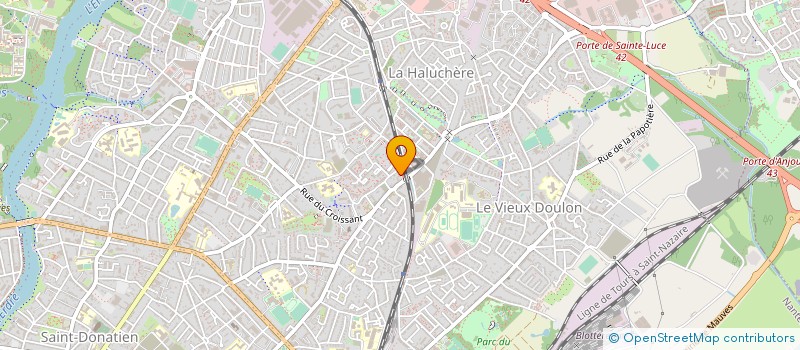 localisation de l'entreprise PROGARDE SECURITE PRIVEE à NANTES