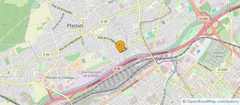 localisation de l'entreprise PROGASTROPACK  PFASTATT