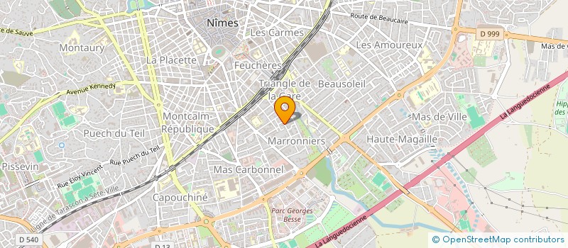 localisation de l'entreprise PROGAZ  NIMES