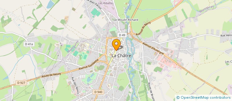 localisation de l'entreprise PROGECO II à LA CHATRE