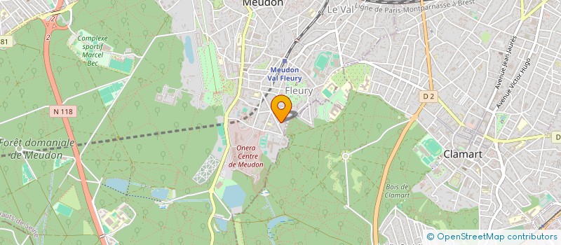 localisation de l'entreprise PROGECTIVE à MEUDON