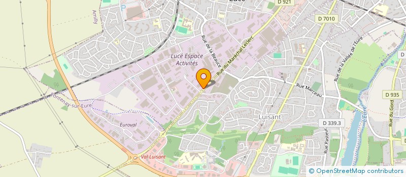 localisation de l'entreprise PROGEDA à LUCE