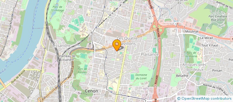 localisation de l'entreprise PROGEDEV  CENON