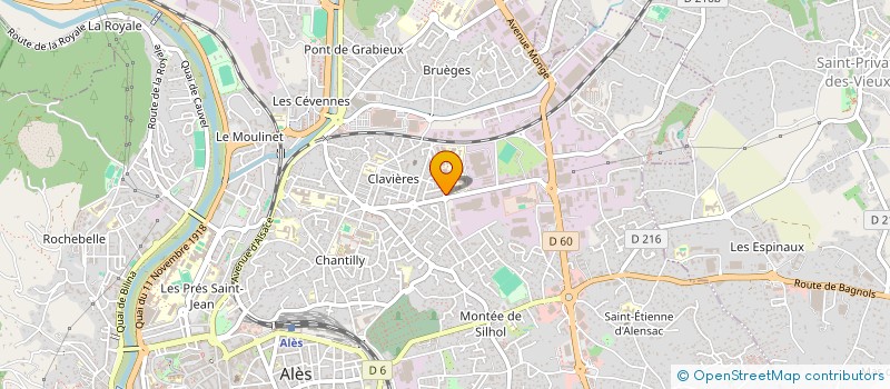 localisation de l'entreprise PROGEDICA S.I.C. à ALES