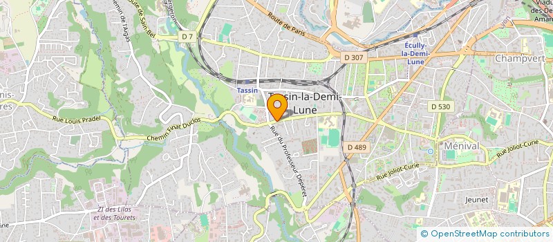 localisation de l'entreprise PROGEDIO à TASSIN-LA-DEMI-LUNE