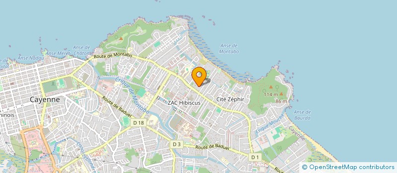 localisation de l'entreprise PROGEDIX à CAYENNE