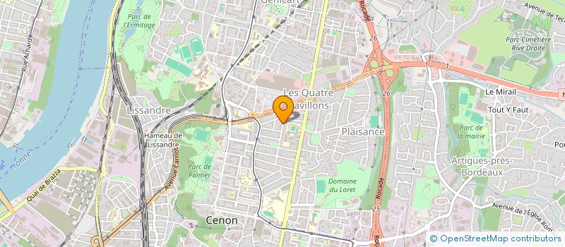 localisation de l'entreprise PROGEDYS à CENON