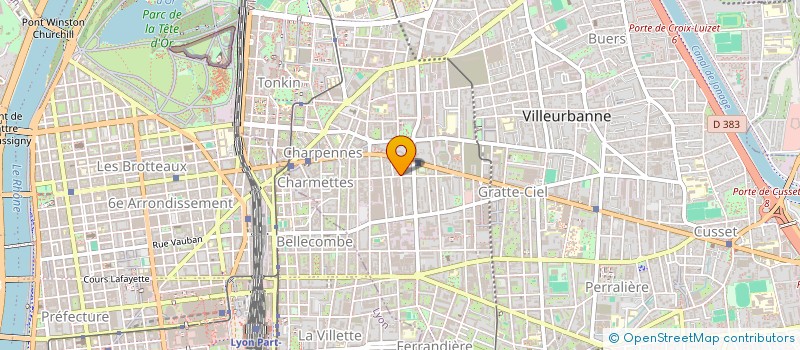 localisation de l'entreprise PROGELYS à VILLEURBANNE