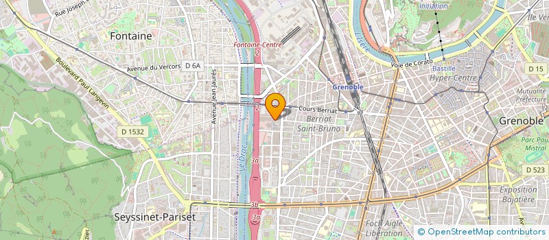 localisation de l'entreprise PROGEO ENVIRONNEMENT à GRENOBLE