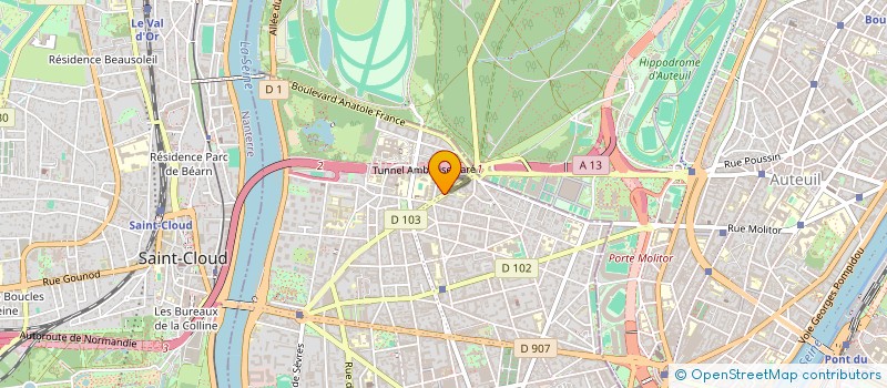 localisation de l'entreprise PROGER  BOULOGNE-BILLANCOURT