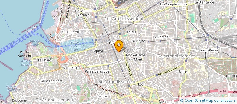 localisation de l'entreprise PROGEREP à MARSEILLE 6