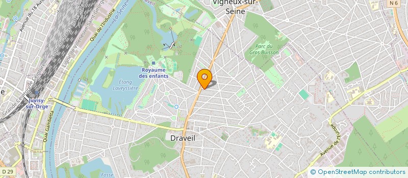localisation de l'entreprise PROGES à DRAVEIL