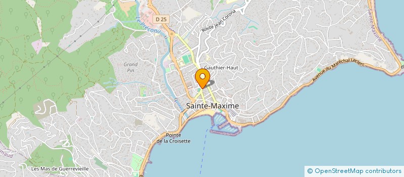 localisation de l'entreprise PROGES INTER à SAINTE-MAXIME