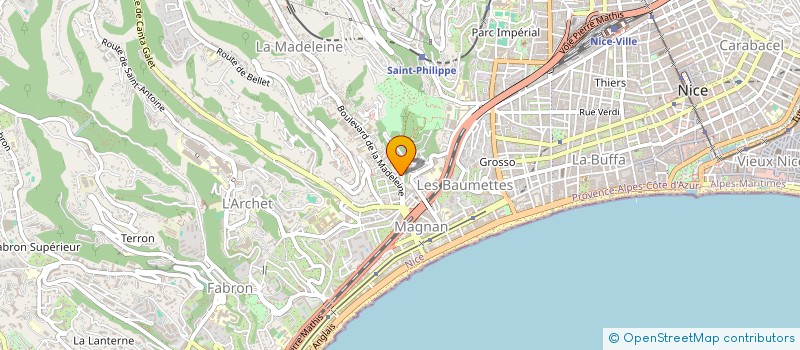 localisation de l'entreprise PROGESS à NICE