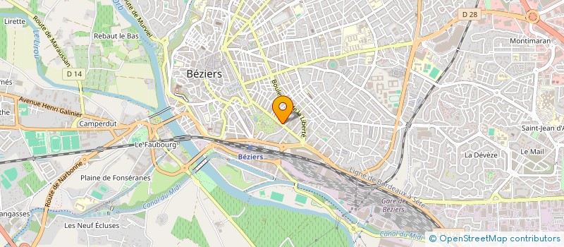 localisation de l'entreprise PROGEST à MONTPELLIER