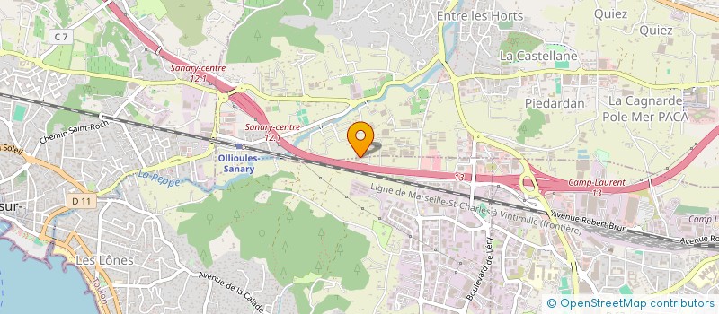 localisation de l'entreprise PROGEST C à OLLIOULES