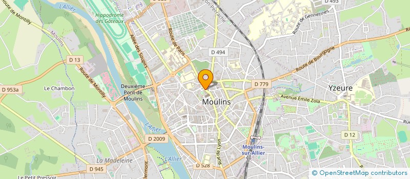 localisation de l'entreprise PROGETEC à MOULINS