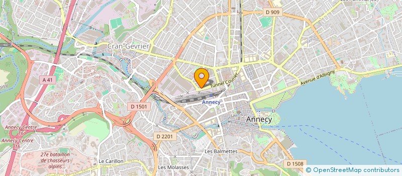 localisation de l'entreprise PROGETEL à ANNECY