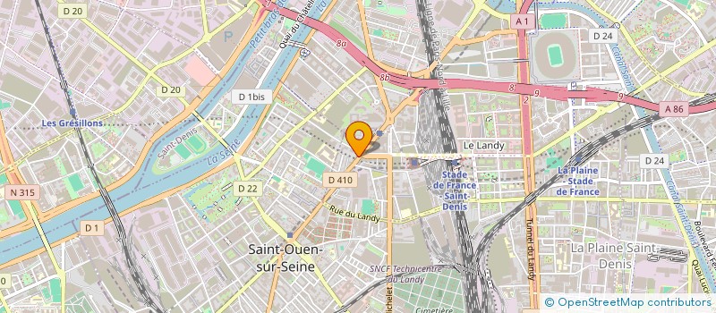 localisation de l'entreprise PROGETIS FRANCE  SAINT-DENIS