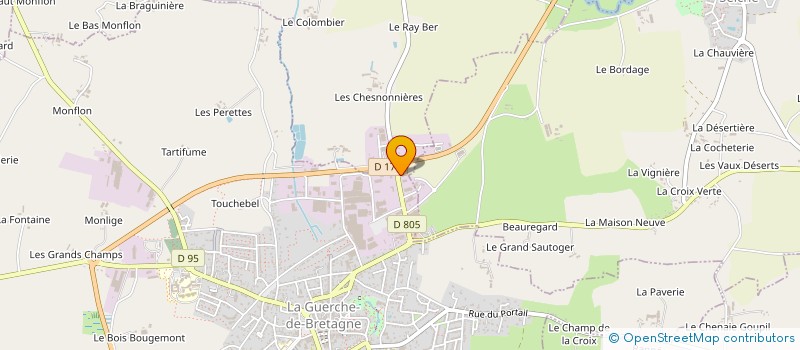 localisation de l'entreprise PROGETYS  LA GUERCHE-DE-BRETAGNE