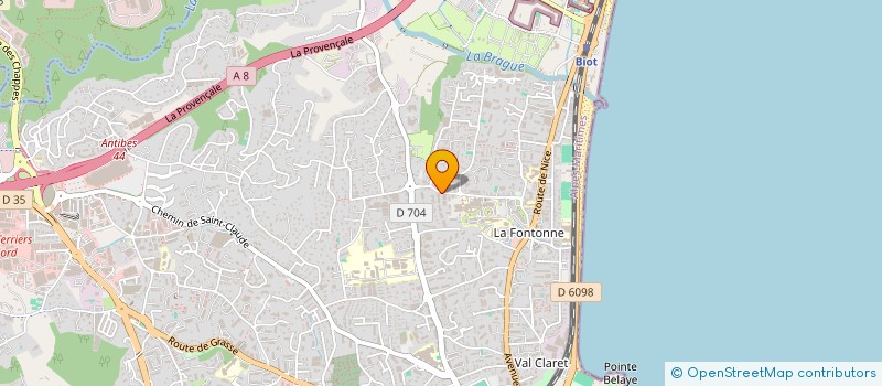 localisation de l'entreprise PROGEX DIGITAL à ANTIBES