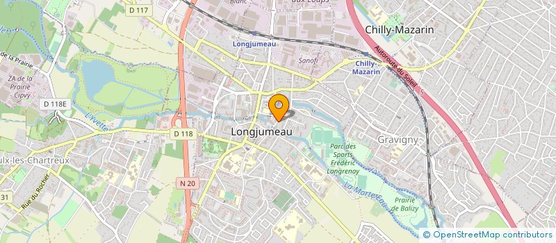 localisation de l'entreprise PROGEXIAL à LONGJUMEAU
