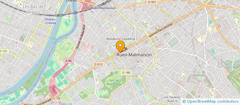 localisation de l'entreprise PROGEXION à RUEIL-MALMAISON