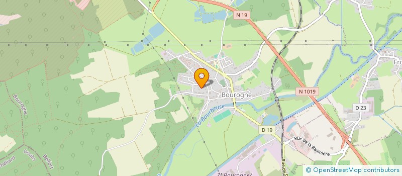 localisation de l'entreprise PROGEY à BOUROGNE