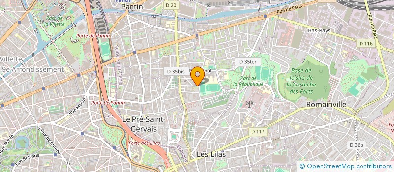 localisation de l'entreprise PROGICIEL IRIS à PANTIN