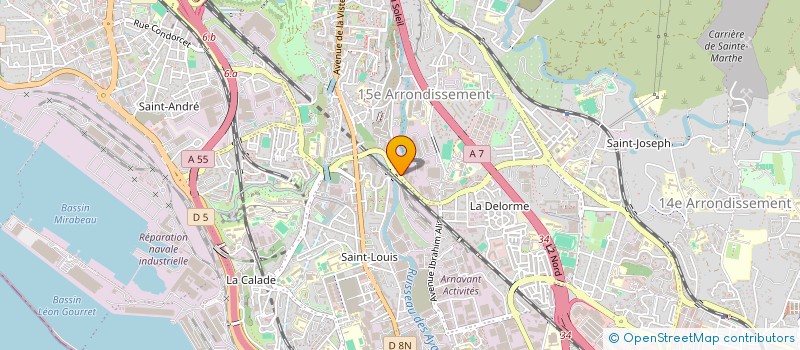 localisation de l'entreprise PROGIL à MARSEILLE