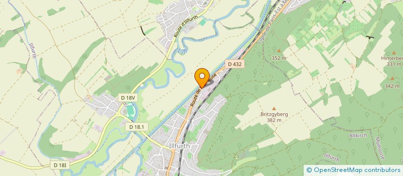 localisation de l'entreprise PROGIL  ILLFURTH