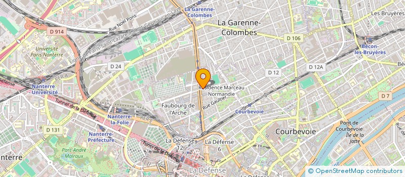 localisation de l'entreprise PROGILIUM CONSULTING à COURBEVOIE