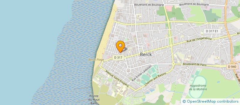 localisation de l'entreprise PROGIMM à BERCK