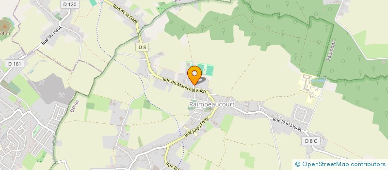 localisation de l'entreprise PROGITEAM à RAIMBEAUCOURT