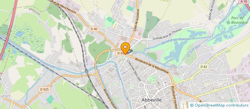 localisation de l'entreprise PROGLASS à ABBEVILLE
