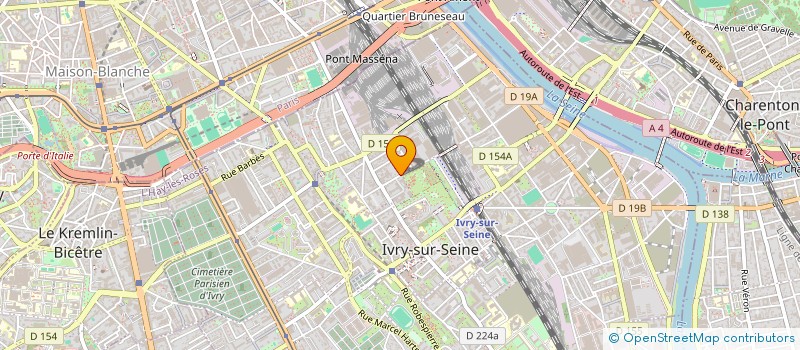 localisation de l'entreprise PROGRAMMATION COORDINATION ETUDES BAT à IVRY-SUR-SEINE