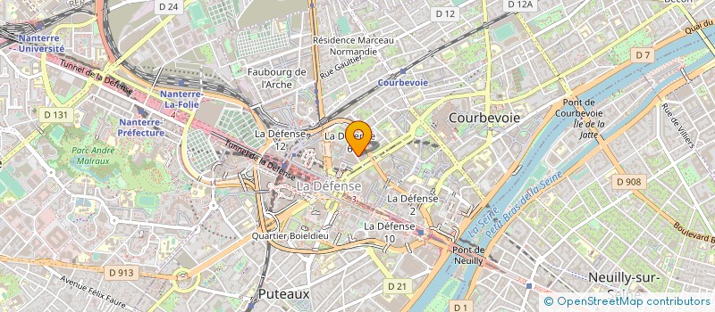 localisation de l'entreprise PROGRAMMATION OPTIMUM DES SYSTEMES INFORMATIQUES à COURBEVOIE