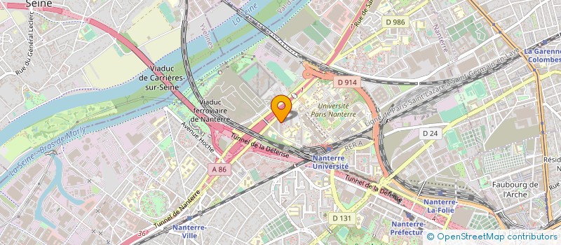 localisation de l'entreprise PROGRAMME RADIOPHONIQUE ASSOCIATIF D'INTERET CULTUREL ET SOCIAL à NANTERRE