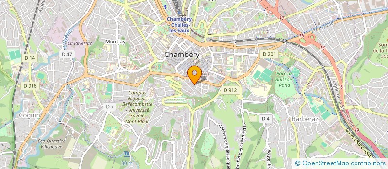 localisation de l'entreprise PROGRAMMES-URBAINS à CHAMBERY